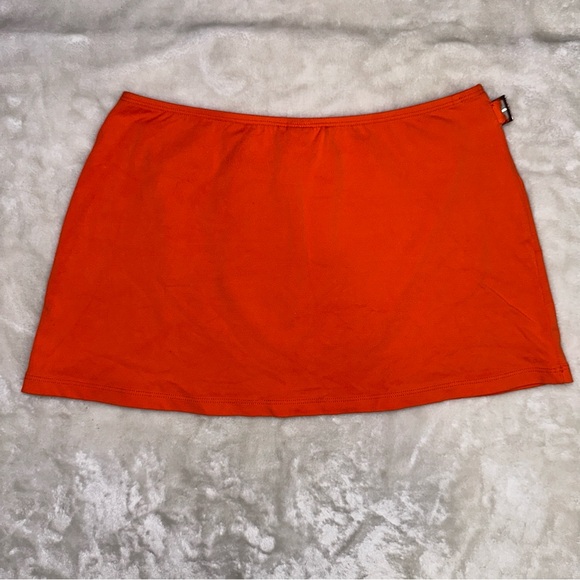 Vintage Baja Blue Orange Mini Skirt Swimwear Coverup Size Small - Picture 5 of 8
